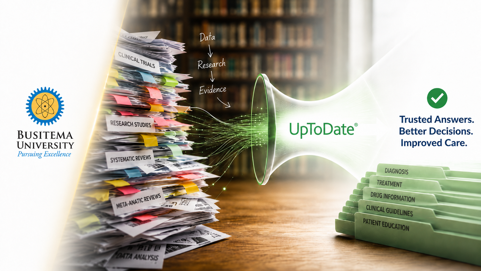 Explore, Search, Stay informed, and Make the most of UpToDate through Busitema University Library