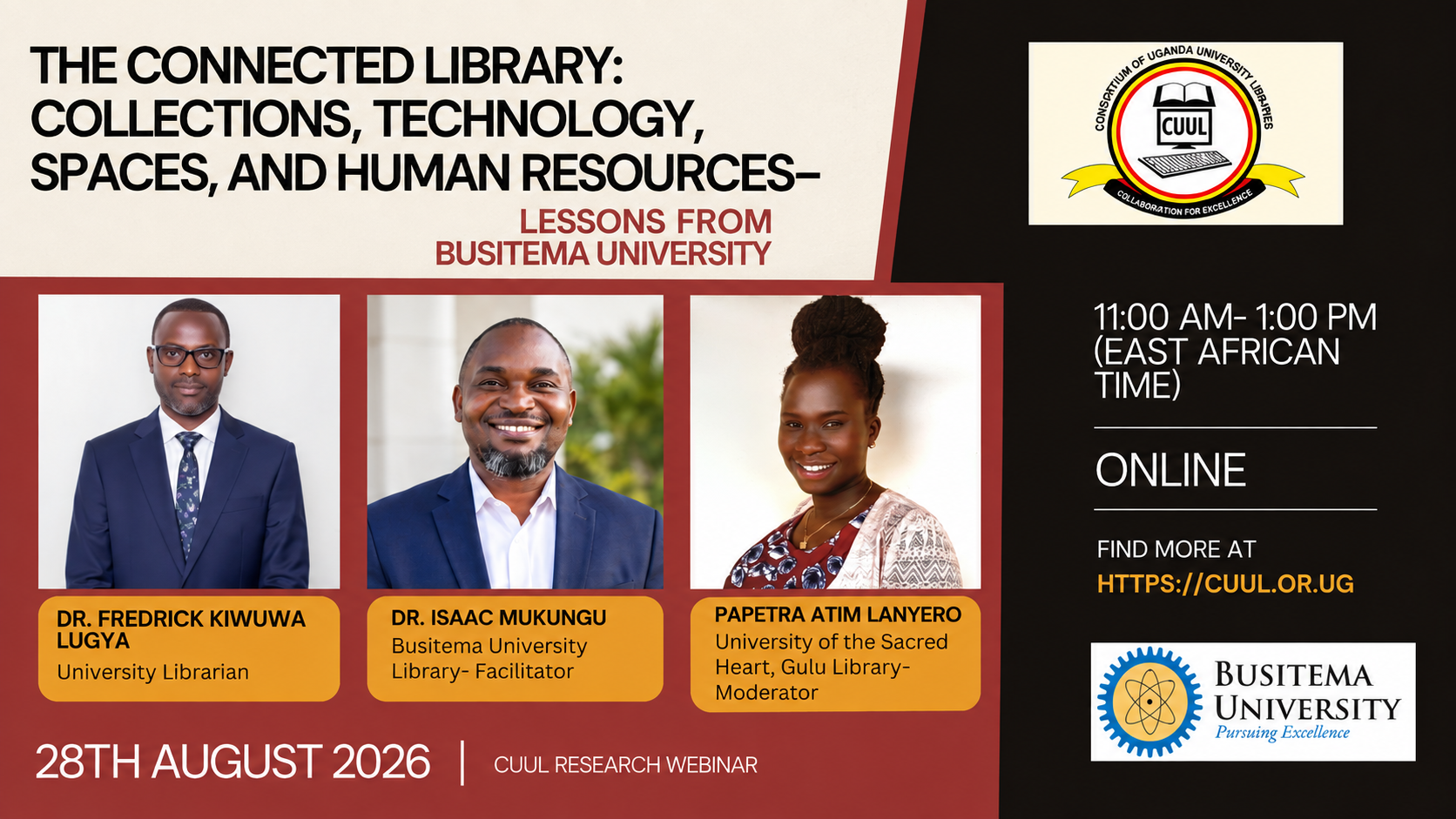 Busitema Takes Connected Library Experience to CUUL Research Webinar